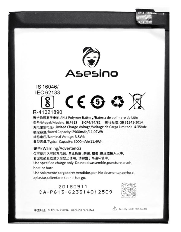 OnePlus 3 Replacement Battery 3000mAh BLP613 A3000 (Premium Asesino)