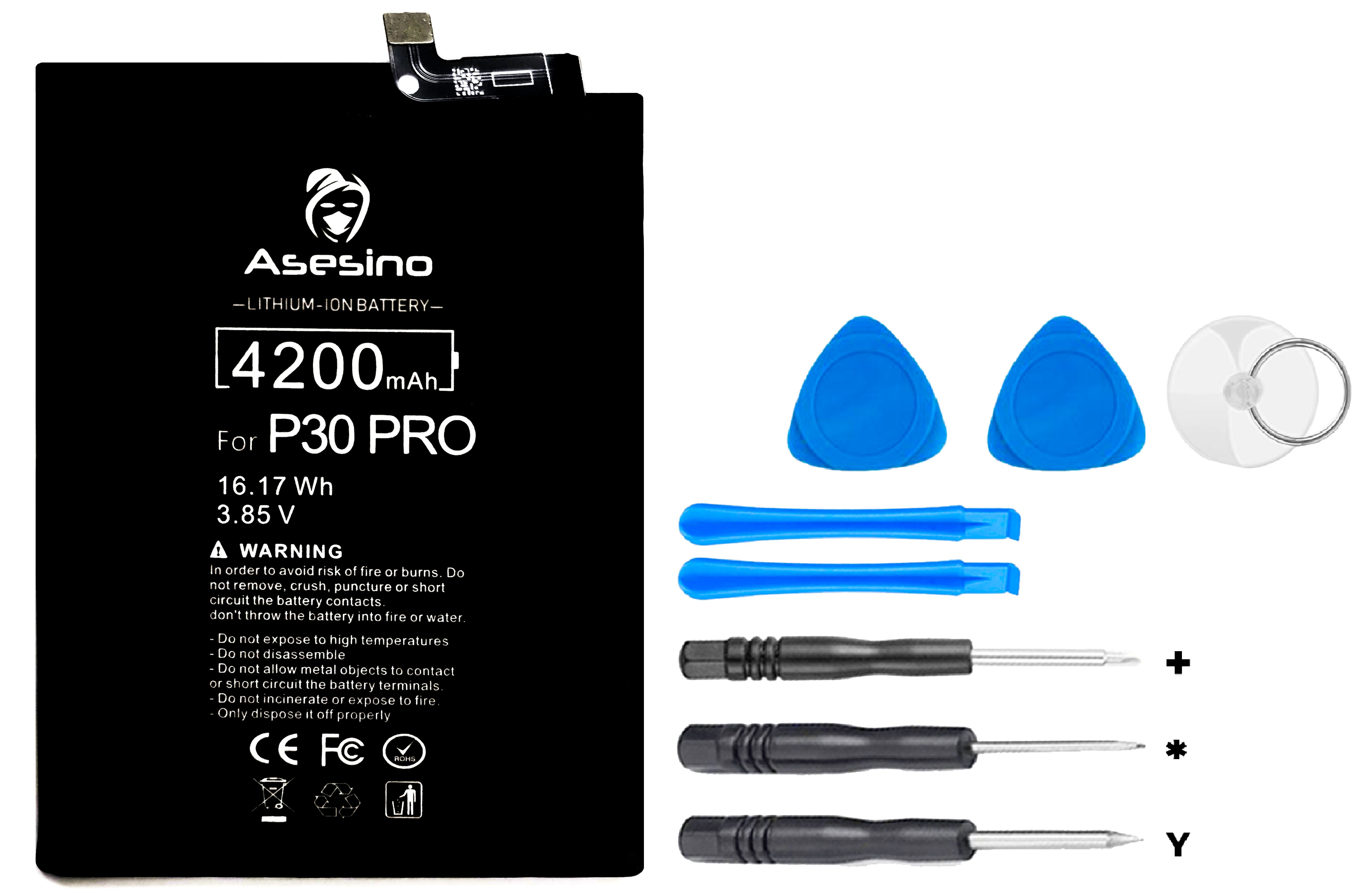 Huawei P30 Pro/Mate 20 Pro 4200mAh with Replacement Toolkit HB486486ECW